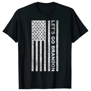 GİDELİM BRANDON ABD bayrağı T-Shirt erkek moda giyim grafik Tee Tops