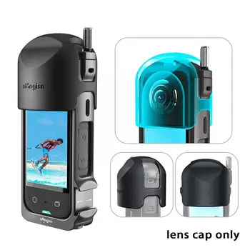 Silikon Lens Muhafızları Insta 360X3 Koruyucu çerçeve Kafes Kamera Lens Aksesuarları R0p4