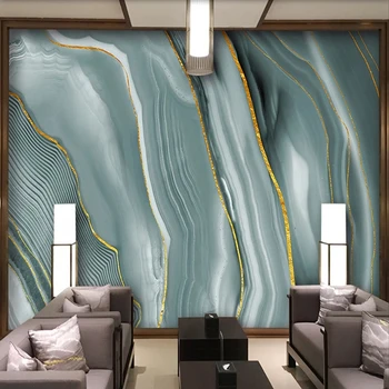 Özel Herhangi Bir Boyut Duvar Kağıdı Modern Soyut Mermer Oniks Desen Duvar Resimleri Oturma Odası Yemek Odası Arka Plan Duvar Kaplaması 3D Dekor
