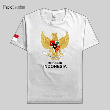 Endonezya Endonezya IDN t gömlek adam formalar yeni t-shirt pamuk ulus takım tshirt pamuk hayranları fitness spor salonları rahat