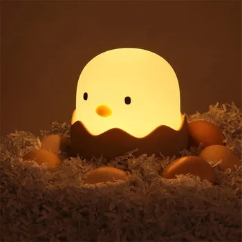 Yumurta Gece Lambası Yumurta Kabuğu Tavuk Duygu Lamba Yaratıcı Gece Uyku Bebek Alkış Lamba Başucu Gece Lambaları Çocuk Odası için Bebek Hediye