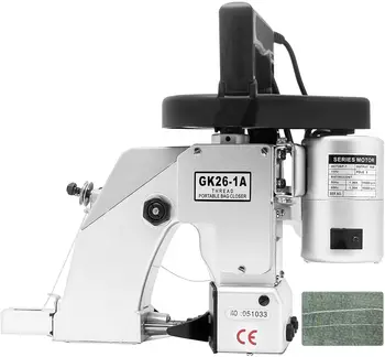 Endüstriyel Elektrikli dikiş makinesi çanta kapatıcı Taşınabilir Otomatik Paketleme Tekstil Endüstrisi Dokuma Torba Mühürleme Makinesi GK26-1A