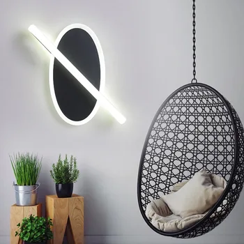Modern LED Yaratıcı Duvar Lambası Lüks Ferforje Aplik Koridor Oturma Odası Ev Dekorasyon Yatak Odası Başucu Gezegen dekor lambası