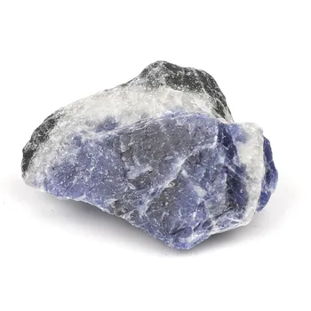 1 adet Doğal Mavi Sodalite Taşlar Ham Mineral Örneği Ev Dekor