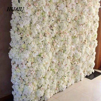 Yapay çiçek duvar 62 * 42 cm gül ortanca çiçek arka plan düğün çiçekleri ev partisi Düğün dekorasyon aksesuarları