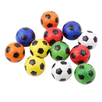 12 adet / paket Renkli El Futbol Egzersiz Yumuşak Elastik Stres Rahatlatıcı Topu Çocuk Küçük Top Oyuncak Yetişkin Masaj Oyuncakları