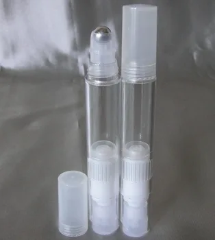 50 ADET 6ML Parfüm plastik rolon şişe, Özü paslanmaz çelik rol plastik şişe, göz Kremi dudak Doldurulabilir tüp
