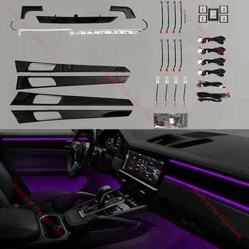 Porsche Palamela 2017-2021 64 renk için Ortam ışığı lamba araba İç ışıklar araba iç Atmosfer Işık lambası LED 