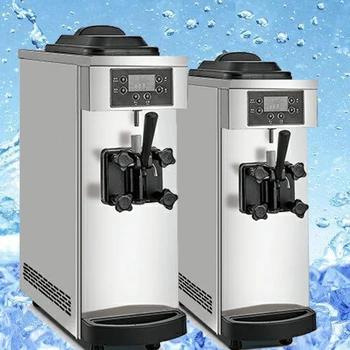 Küçük Yumuşak Dondurma Makinesi Ticari Masaüstü Tatlı Dükkanı Dondurma Makinesi Bir Tatlar Dondurma Makinesi BL25R