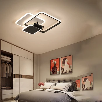 Modern LED yatak odası ışık oturma odası kare tavan ışığı aydınlatma otel villa iç aydınlatma toptan