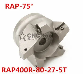 APMT1604 ekler için RAP400R 80-27-5T 75 Derece Yüksek Pozitif Yüz Mill Kesme Çapı