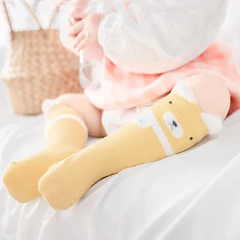 1@# Sonbahar ve Kış Yumuşak Pamuklu Kız Çorap Yenidoğan Karikatür Hayvan Bebek Çorap Erkek Bebek Bebek Çorap Kaymaz Kat Çorap
