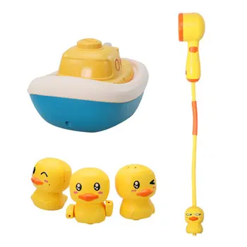 Bebek Banyo Oyuncakları Çocuklar için Sprey Su Banyo Oyuncakları Elektrikli Ördek Bebek Duş su oyuncakları Topu Banyo Bebek Oyuncak Küvet Oyuncaklar Su Oyuncak