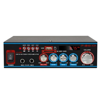Ev Ses güç amplifikatörü 2X60W Çift Kanallı Mikser Ses Stereo Alıcı Kutusu Desteği FLAC WAV APE PA Ev ABD Plug