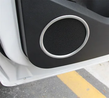 ABS Araba Styling Parçaları Sickers İç Kapı Ses Hoparlör Hoparlör Ses Halka Lamba ayar kapağı Ford Kuga Escape 2017 İçin 2018 2019