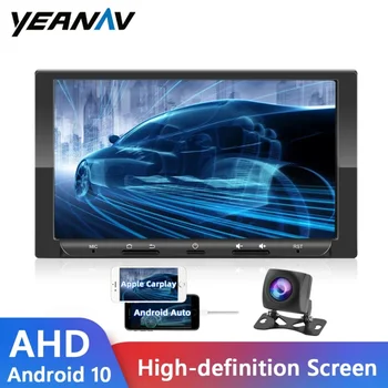 Yeanav Araba Radyo Carplay Android 10 1+16G 2 Din 7 İnç Stereo Alıcısı Desteği Ahd GPS Bluetooth Autoradio Araba Multimedya Oynatıcı