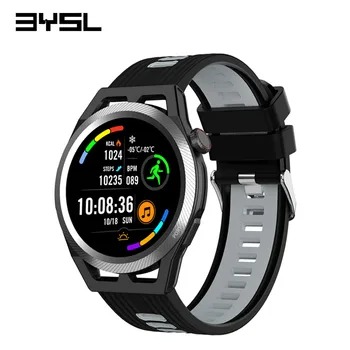 BYSL SK14 akıllı saat Erkekler Kadınlar Su Geçirmez Spor Saatler Bluetooth Kan Basıncı Kalp Hızı Android ıos için Smartwatch