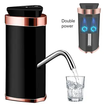 ZILU taşınabilir dokunmatik çift Pompa şarj edilebilir elektrikli su pompası için USB ve gösterge ışığı ile 4.5 L-18.9 L Namlulu su