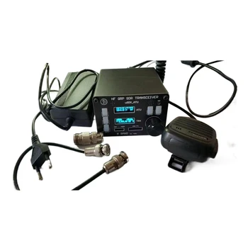 USDX SDR Alıcı-verici Tüm Mod 8 Bant HF Amatör Radyo QRP CW Alıcı-verici Dahili ATU-100 Anten Tuner Çift OLED (AB Tak)