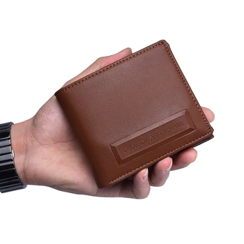 Erkek Cüzdan Klip Deri Vintage Kısa İnce erkek Cüzdan Lüks Marka Erkek Çanta kartlıklı cüzdan Erkekler Moda Yüksek Kaliteli