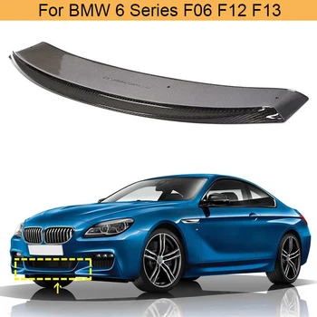 Araba Ön ÖN TAMPON BMW için rüzgarlık 6 Serisi F06 F12 F13 M Spor 2012-2017 Ön ÖN TAMPON Çene Spoiler Karbon Fiber