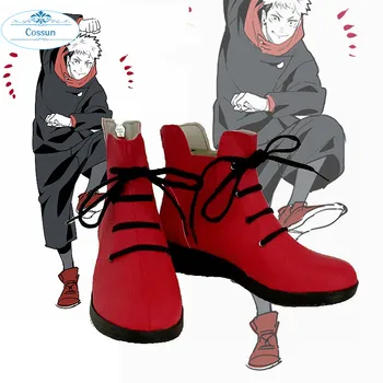 Sıcak Anime Jujutsu Kaisen Itadori Yuji Yuuji Cosplay Çizmeler ayakkabı Cadılar Bayramı Noel Çizmeler rol oynamak PU deri
