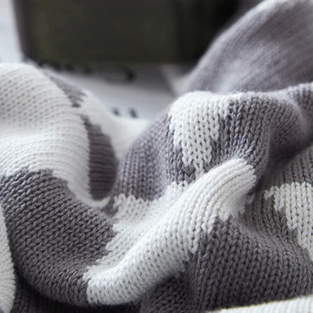 Geometrik Şekerleme Battaniye Kapak Yetişkinler Çocuklar Katı Polyester pamuklu battaniye Yüksek Kaliteli Tüm Mevsim Kullanılabilir Yurt Ev