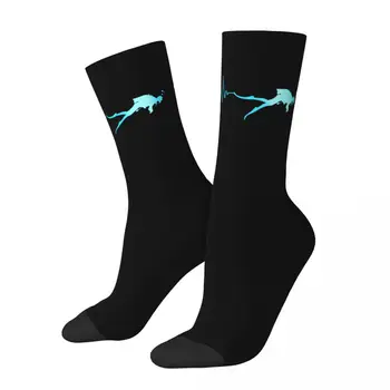 Tüplü Dalış Dalgıç dalış çorapları Erkekler Kadınlar Komik Mutlu Kalp Atışı Çorap Harajuku İlkbahar Yaz Sonbahar Kış Çorap Hediyeler