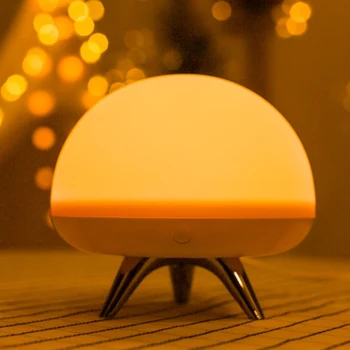Dokunmatik sensör Gece Lambası RGB renk değiştirilebilir LED masa lambası Silikon Jel Pat Gece Lambası USB Şarj Edilebilir Çocuk Yatak Odası için Hediye