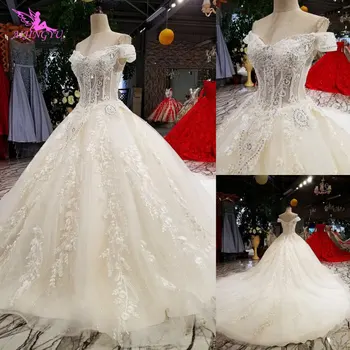 AIJINGYU Basit Gelinlik düğün elbisesi Gelin Satın Gelin Stilleri Prenses balo elbisesi düğün elbisesi Halk