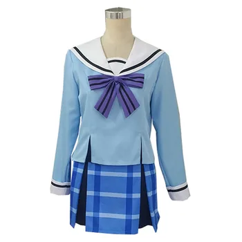 Mutlu Şeker Hayat Cosplay Kostüm Anime Cosplay Koube Shio Cosplay Kadın Kostüm Kız Okul Üniformaları Denizci Takım Elbise Özel 111