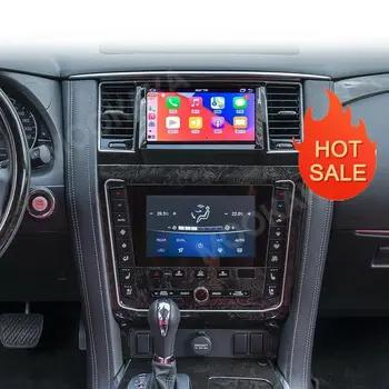 Çift Ekran Android 9.0 64GB Araba Radyo Nissan Patrol İçin Y62 2010-2020 Ses Multimedya Oynatıcı GPS Navigasyon Stereo Kafa Ünitesi