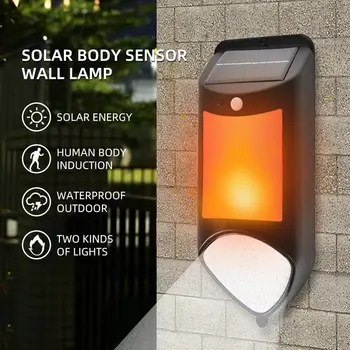 LED Güneş sensörlü ışık açık hava sensörü Duvar Lambası Su Geçirmez İnsan Vücudu sensörlü ışık Açık Bahçe Garaj Duvar Lambası