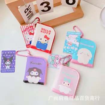 Kawaii Sanrio Aksesuarları saklama çantası Hello Kittys Kuromi Cinnamoroll Sevimli Güzellik Anahtarlık bozuk para cüzdanı Fermuar Kız Hediye