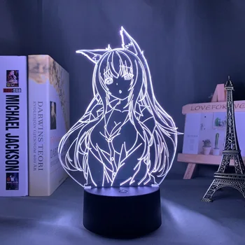 Nekopara Led Gece Lambası yatak odası dekoru Hediye Gece Lambası Anime Waifu Masa 3d Lamba Nekopara