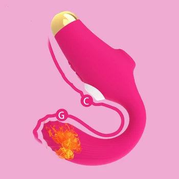 Kadınlar İçin vibratör Klitoris Güçlü Hiçbir Ses Enayi Vibratör Kadın Masajı 10 Modu Emme Dil Yalama Titreşim orgazm
