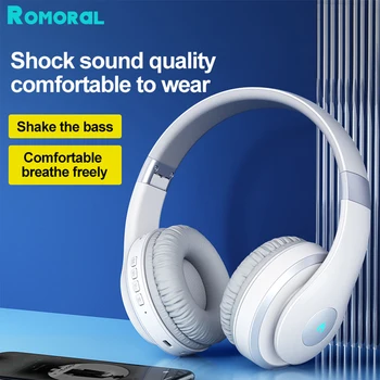 Bluetooth 5.1 Kulaklık Kablosuz Kulaklık Kulak Katlanabilir Üzerinden Zaman Dinleme 60 Saat Kulaklık Stereo Müzik Kulaklık
