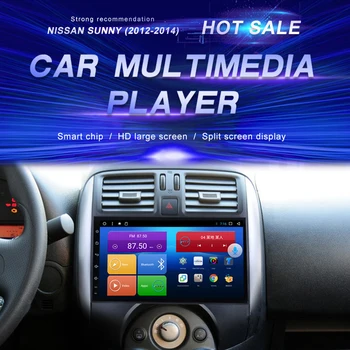 Nissan Sunny İçin Android araç DVD oynatıcı (2012-2014) araba Radyo Multimedya Video Oynatıcı Navigasyon GPS Android10. 0 Çift Din