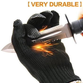 50 Çift Güçlendirmek Anti Kesme Eldivenleri Önlemek için Kesme Bıçağı Aşınmaya Dayanıklı Paslanmaz Çelik İpek Eldiven