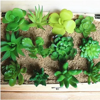 Simülasyon Yapay Saksı Bitkileri Succulents Mini Dekoratif yapay çiçekler Yenilik Ev Dekor İçin Ücretsiz Kargo
