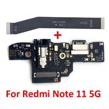 USB Şarj Kurulu Bağlantı Noktası yuva konnektörü İle Ana Kurulu Anakart Anakart Konektörü Flex Kablo Redmi İçin Not 11 Note11 5G