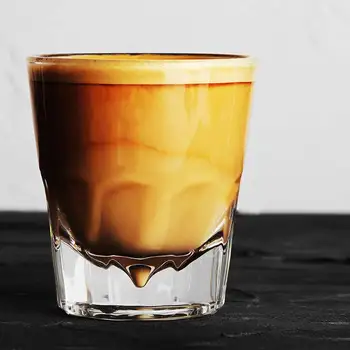 140 ml Espresso Kupalar Yaratıcı Ekilen Dağ Cam Bardak Latte Amerikan Kahve Fincanı Bar Parti viski bardağı Ev Cafe Drinkware Hediyeler
