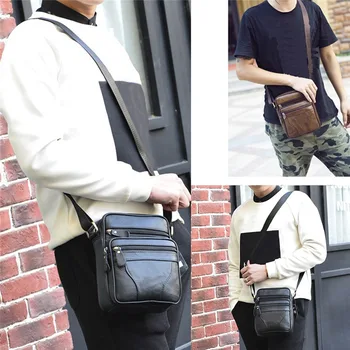 Rahat erkek omuz çantası klasik postacı çantaları Yüksek Kaliteli Erkek Çantası PU deri çanta erkek postacı çantası Tote Çanta
