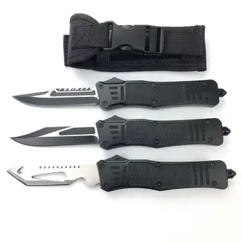 OTF Kesme Aletleri kapaklı Katlanır Bıçak Açık EDC Taşınabilir Paslanmaz Çelik Kamp Kendini Savunma Araçları Yaratıcı Hediyeler