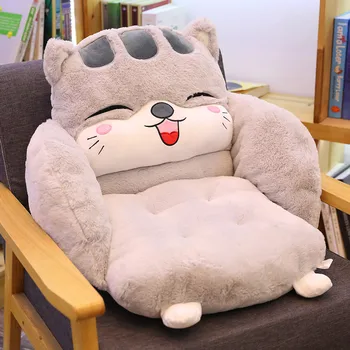 [TML] 55 * 55CM Karikatür Sandalye Minderi Kalınlaşmak koltuk pedi Ev Dekoratif Doldurulmuş Hayvan Tavşan Kedi Domuz Shiba Inu Yastık yumuşak yastık