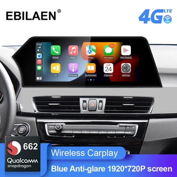 EBILAEN Android 11.0 Araba Radyo BMW X1 F48 NBT EVO Sistemi Araba Mavi Anti G-lare Ekran multimedya GPS Navigasyon Carplay BT5.0