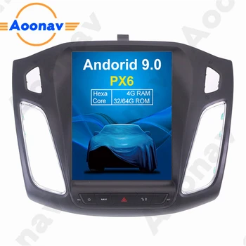 AOONAV 10.4 inç araba radyo GPS navigasyon dikey ekran Ford Focus 2012-2015 için destek carplay saf etrafında görüş kamerası