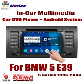 BMW 5 Serisi için E39 1995-2003 Araba Android Multimedya Oynatıcı CD DVD Oto GPS Navigasyon Radyo Stereo Sistemi Kafa Ünitesi 2din