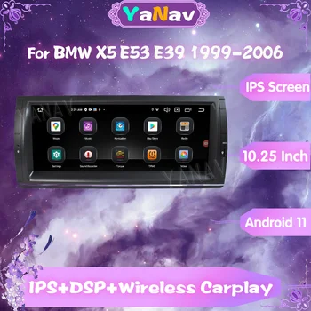 Android Araba GPS Navigasyon İçin BMW X5 E53 E39 1999-2006 Multimedya Video Oynatıcı otomobil radyosu Stereo Alıcı 4G LTE Carplay Ünitesi