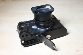 Kamera için Leica M10 M10P M10R M10-D Ahşap Saplı Bakır L Tipi Braketi tripod döngüsü Kafa Plakası Taban Kavrama Leica M10 Serisi